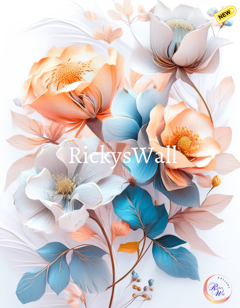 Imaginary Flowers - Premium Print Inspired By Ricky’s Wall Painting