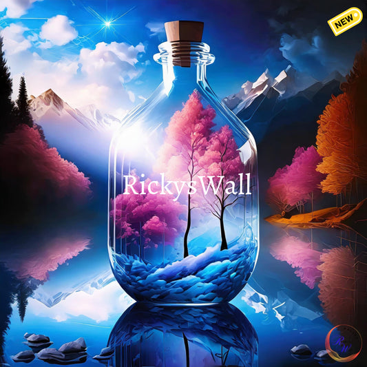 The Fancy Glass Bottle - Premium Print Inspired By Ricky’s Wall Painting