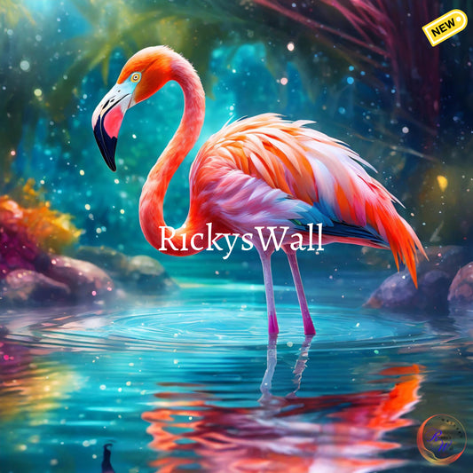 The Magic Flamingo - Premium Print Inspired By Ricky’s Wall Painting