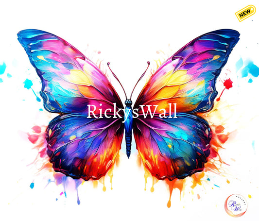 Vibrant Butterfly - Premium Print- Inspired By Ricky’s Wall Painting